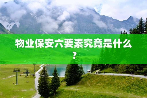 物业保安六要素究竟是什么？