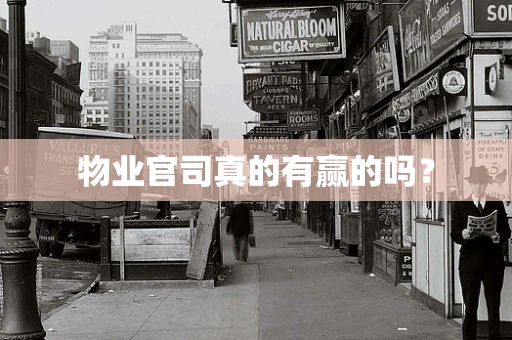 物业官司真的有赢的吗？