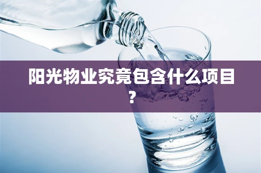阳光物业究竟包含什么项目？