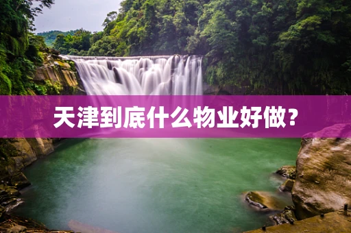 天津到底什么物业好做？