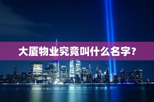 大厦物业究竟叫什么名字？