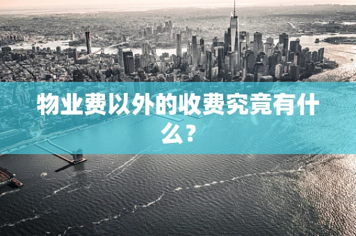物业费以外的收费究竟有什么？