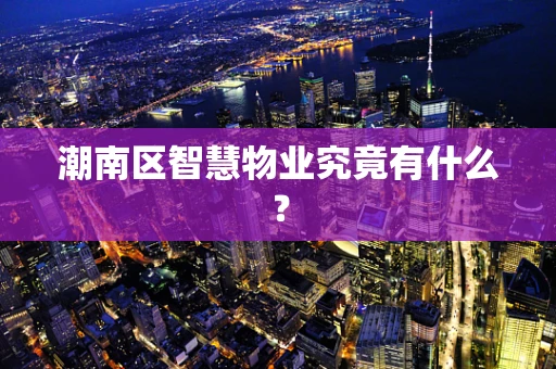 潮南区智慧物业究竟有什么？