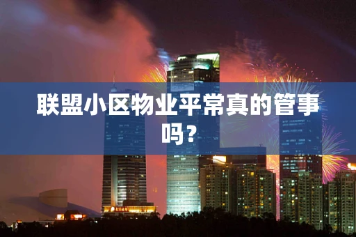 联盟小区物业平常真的管事吗？
