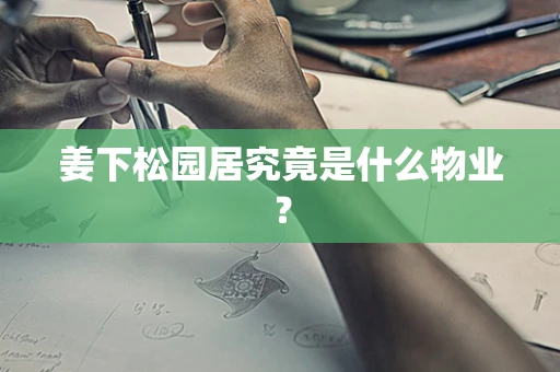 姜下松园居究竟是什么物业？