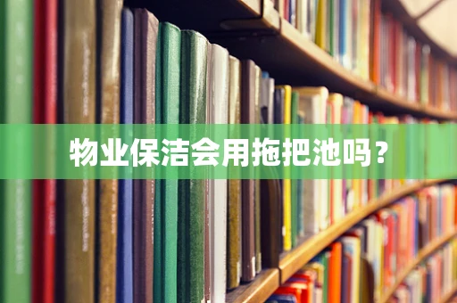 物业保洁会用拖把池吗？