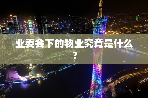 业委会下的物业究竟是什么？