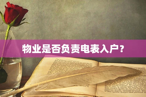 物业是否负责电表入户？