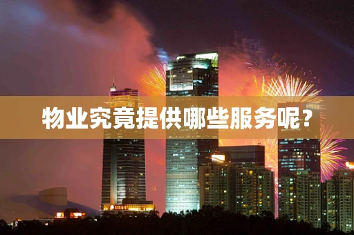 物业究竟提供哪些服务呢？