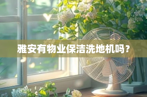 雅安有物业保洁洗地机吗？