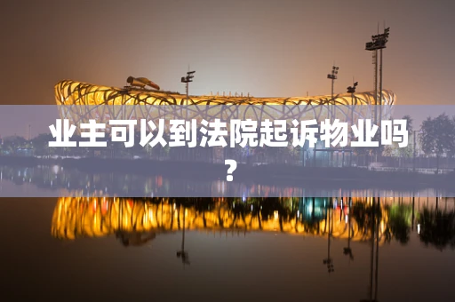 业主可以到法院起诉物业吗？