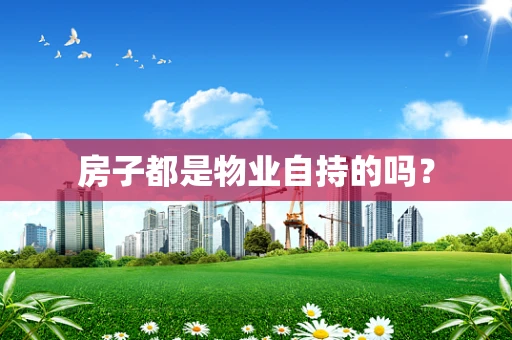 房子都是物业自持的吗？