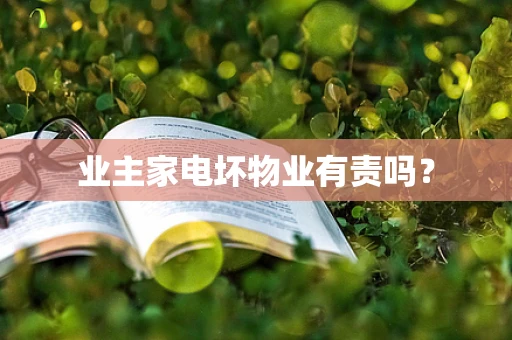 业主家电坏物业有责吗？