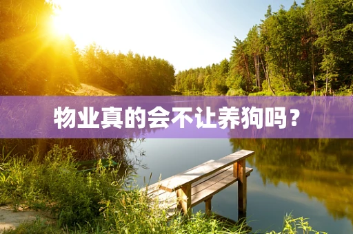 物业真的会不让养狗吗？