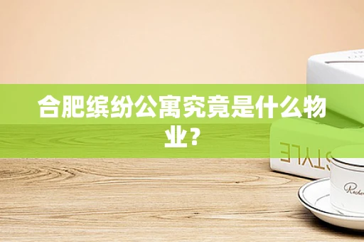 合肥缤纷公寓究竟是什么物业？