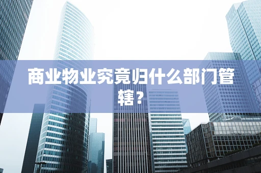 商业物业究竟归什么部门管辖？