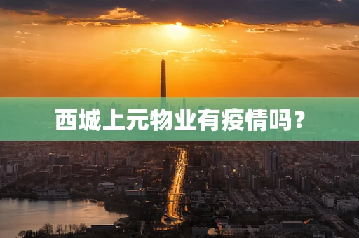 西城上元物业有疫情吗？