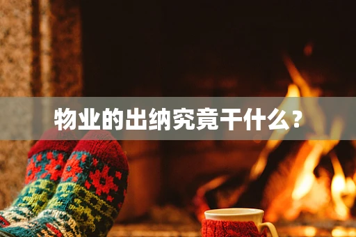 物业的出纳究竟干什么？