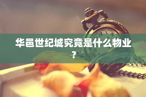 华邑世纪城究竟是什么物业？
