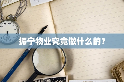 振宁物业究竟做什么的？