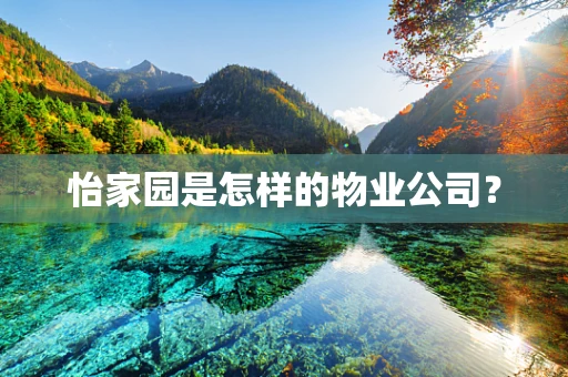 怡家园是怎样的物业公司？